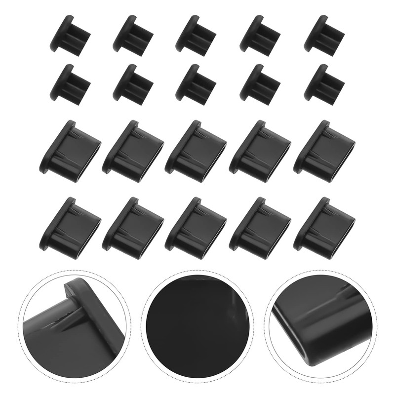 ULTECHNOVO - Dust Plug Set Headphone Jack Plugs 10 Pairs