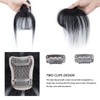 DILUSILK 100% Real Human Hair Toppers with Bangs 360° 3D