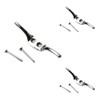 Chrome Cleat Hooks for Roman Blinds, Curtains, Washing Lines -