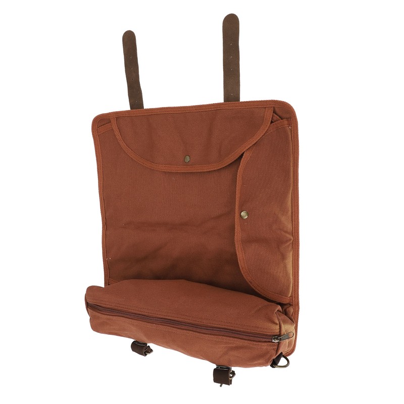 Bartender Tool Bag Canvas Leather Bartender Roll Bag Portable Multiple