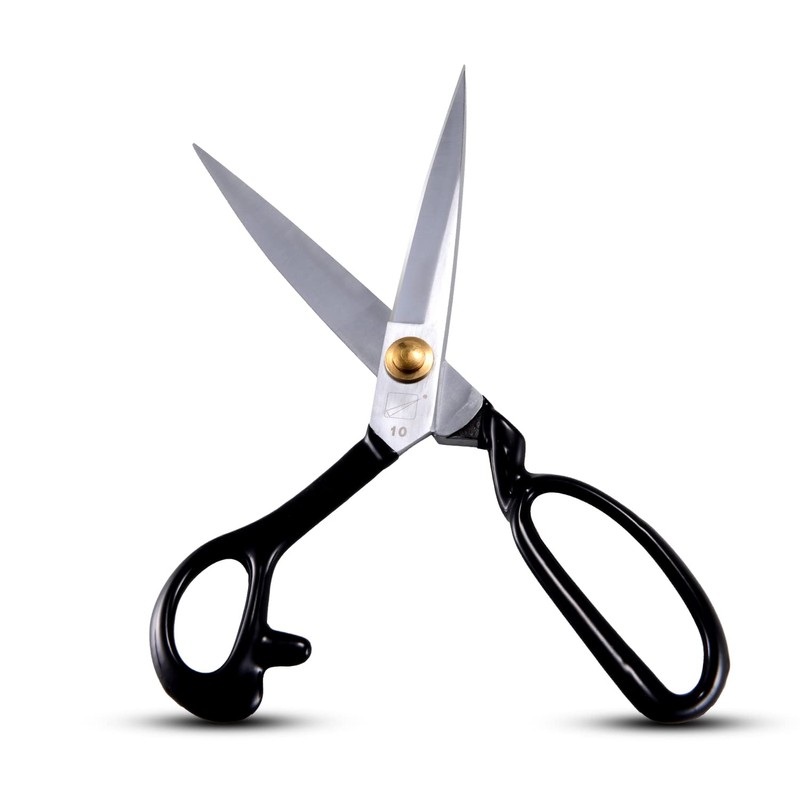 Left-Handed Sewing Fabric Scissors, 10 Inch Dressmaking Taior's Shears-Electroplated Finishing