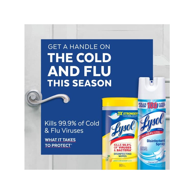 LYSOL Disinfecting Wipes - Lemon & Lime Blossom To-Go Flatpack