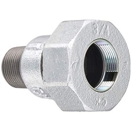 Kakudai 649-846-20W Joint Male Adapter for Steel Pipes, White