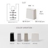 ideaco TUBELOR Mini Flap Trash Can with Lid, Sand White,