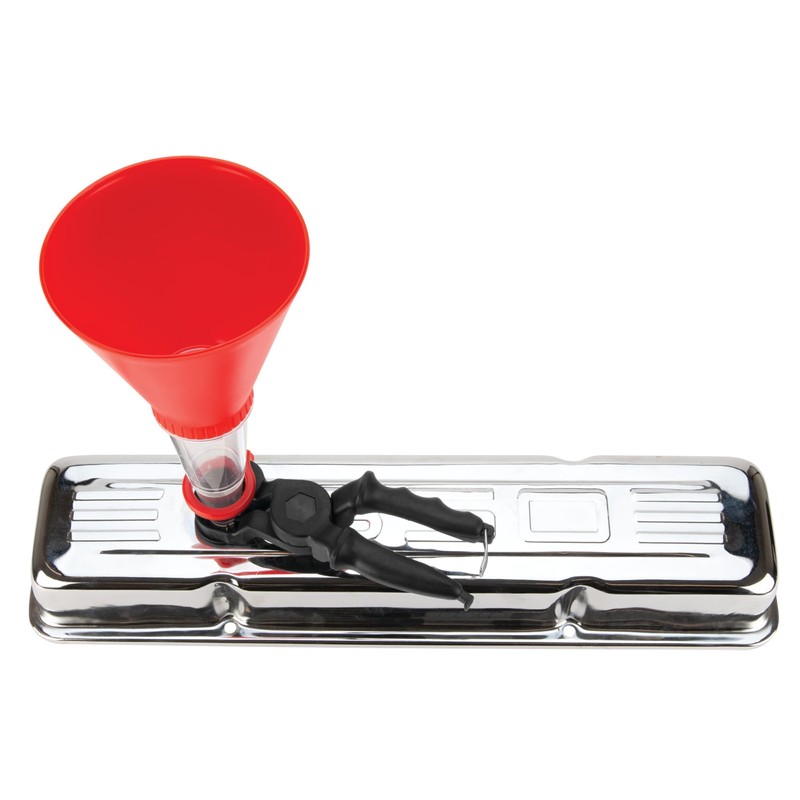 Performance Tool W4069 Hands-Free Funnel with Clamp - Prevents Spills,