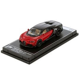 Chiron Supersport Italian Red and Nocturne Black Hypercar League Collection 1/64 Diecast Model Car by PosterCars H09B