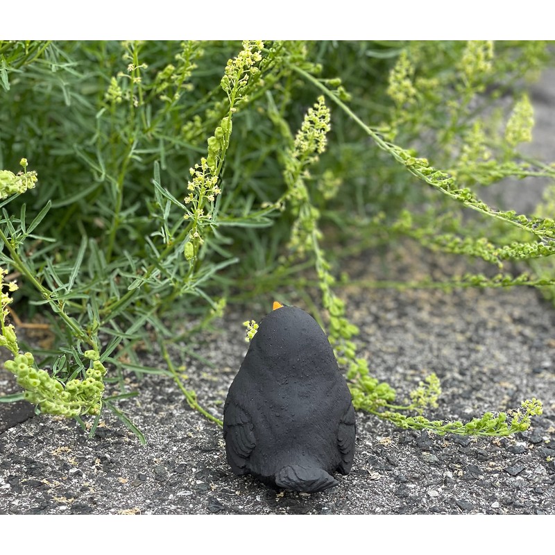 Stone and Style Stone Figure Bird Blackbird Frost Resistant Weatherproof