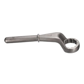 HARFINGTON Offset Box End Tubular Handle Wrench 1-7/8" CR-V 12 Point Offset Single End Torx Wrench High Neck Tubular Box Wrenches for Tightening Remove Screws and Fasteners, Silver Gray