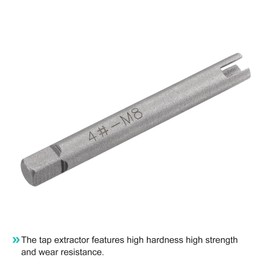 sourcing map M8 5/16" Metric 3 Flutes Broken Stripped Thread Tap Remover Carbon Steel Tool