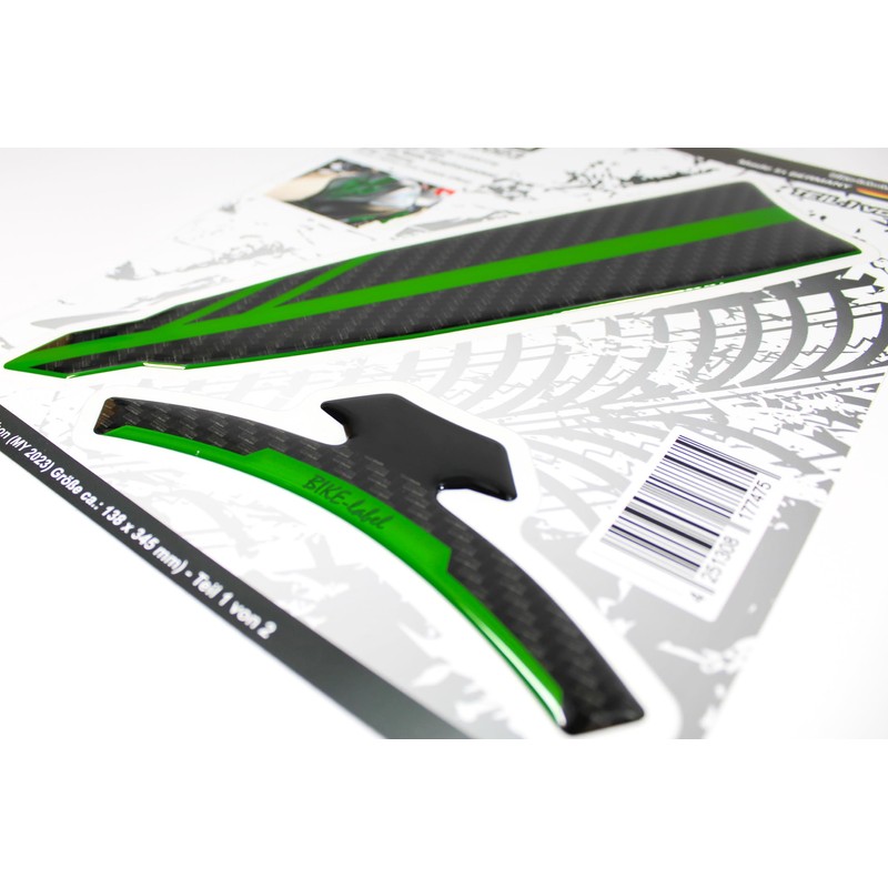 Tankpad 3D Tank Protector Carbon Look Compatible with Kawasaki Z650