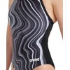 ARENA Women's Standard Performance Marbled Sports Swimsuit Light Drop Back