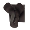 Unilux Trio Garderobenhaken, schwarz, 135 x 45 x 96 mm