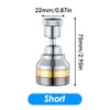 Faucet Sprayer Attachment, 360 Degree Rotatable Splashs Proof Metal Faucet
