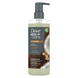 Dove Men+Care 2-In-1 Shampoo + Conditioner Hydration Ginger & Coconut Oil 17.5oz