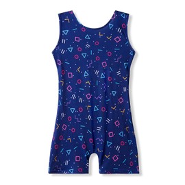 MYQFF Leotards for Girls Gymnastics Size 6-7 Years Old Toddler Kid Tumbling Outfits Biketards Unitard Cute Symbols