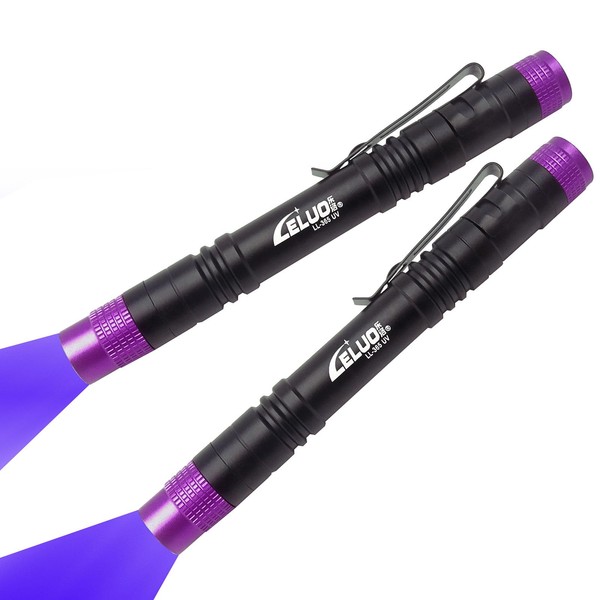 LELUOHQ Black Light, 365nm UV Flashlight, Portable Black Light LED