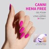 CANNI Hot Pink Gel Nail Polish, 1Pcs Neon Pink Gel