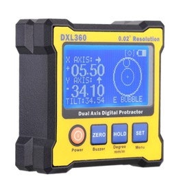 Daconovo DXL360 Biaxial Digital Angle Protractor with 5 Sides Magnetic Base High Precision Biaxial Digital Display Level 100-240V 50-60Hz