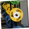 WOONEKY Weight Plates Rubber Barbell Plates for Home Gym Durable