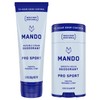 Mando Whole Body Deodorant - Invisible Cream Tube and Solid Stick - 72 Hour Odor Control - Aluminum Free, Baking Soda Free, Skin Safe - 3.0 Ounce Tube and 2.6 Ounce Solid Stick Bundle - Pro Sport