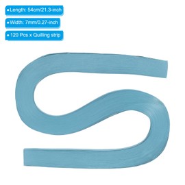 PATIKIL Quilling Strips Paper 120pcs 9/32"(7mm) 54cm Origami Paper Quilling Strip for Art DIY Hand Craft Christmas Pink Blue