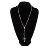 angwang Rosary Necklace,Plastic Rosary Beads Luminous Necklace Catholicism Prayer Religious