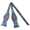 Alizeal Men's Retro Paisley Self-Tie Bow Tie and Handkerchief Set