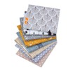 BrightGlow Pack of 8 50 x 40 cm Cotton Fabric