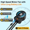 AMTIFO 2-Pack Stroller Fan for Baby: USB Rechargeable, Quiet, Adjustable