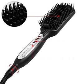 Cepillo Alaciador Profesional Liccio Con Iones Y Turmalina BioAura Negro