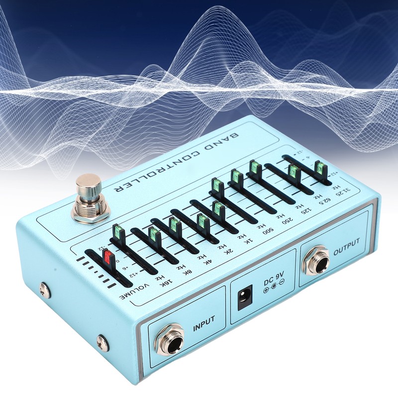 Sound Equalizer 10 Band EQ Pedal Guitar Bass Tuning Accessories