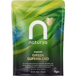 Naturya Organic Green SuperBlend 250g | 25 servings | Alkaline Vegan Super Greens with No Fillers
