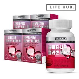 LifeHerb Glutathione Collagen Vita C Tablets 4 (240 tablets) 8 months supply / 라이프허브 글루타치온 콜라겐 비타C 정 4통(240정) 8개월분 없음