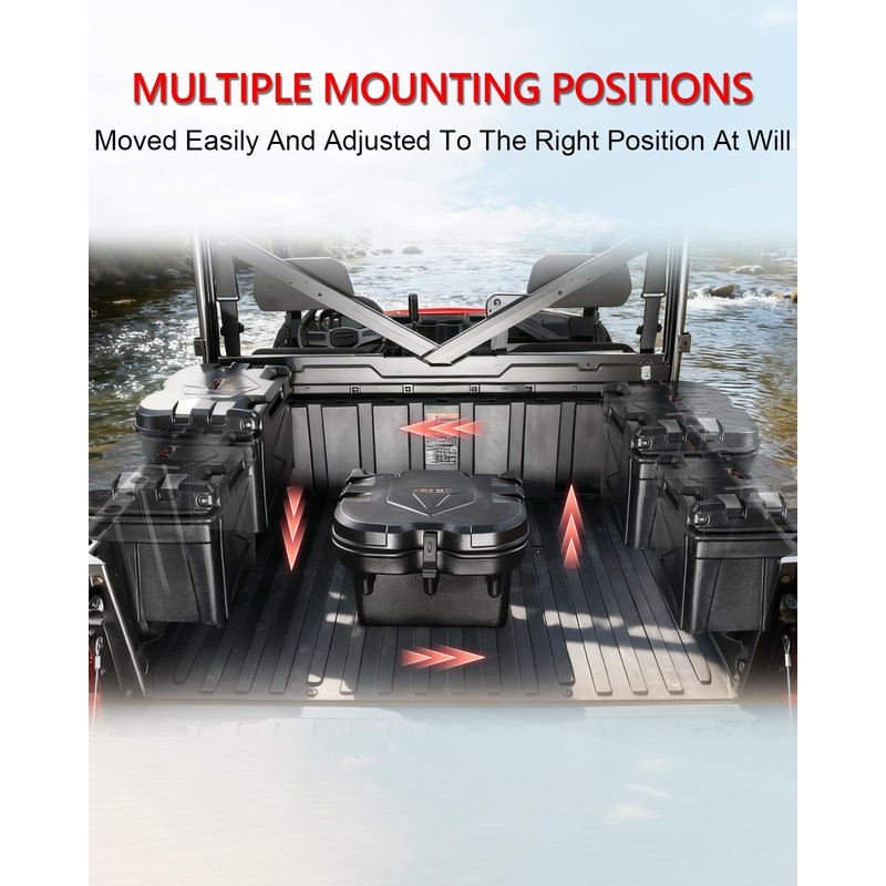 StarknightMT Ranger XP 1000 Bed Box, 24L/ 6GAL Ranger Tool