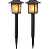 Solcells-pollare Flamman 2p