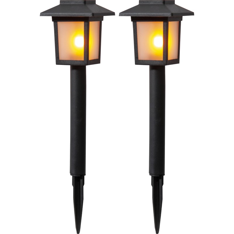 Solcells-pollare Flamman 2p