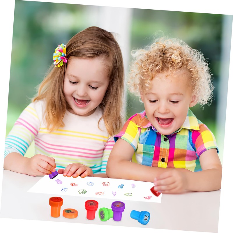 Veemoon Fruit and Vegetable Stamp Set - 20 Pieces Self