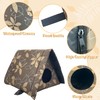Fhiny Stray Cats Shelter, Waterproof Outdoor Cat House Foldable Warm