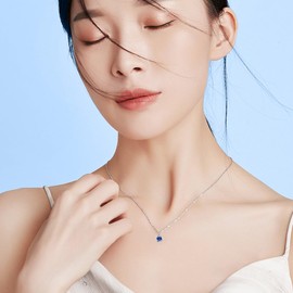 Free Bird Birthstone Necklace, Women's Natural Stone, 925 Silver, Accessory, Rose Kiss, Women's Pendant, Hypoallergenic, Single Piece Jewelry, Birthday, Girlfriend, Gift Entrance Ceremony, Necklace,