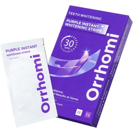 Purple Teeth Whitening Strips – 14 Treatments, Purple  Enamel-Friendly Whitening Strips for Surface Stains, Color-Correcting Tooth Strips for Brighter Smile