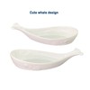 Ceramic Whale Spoon Rest for Kitchen, White