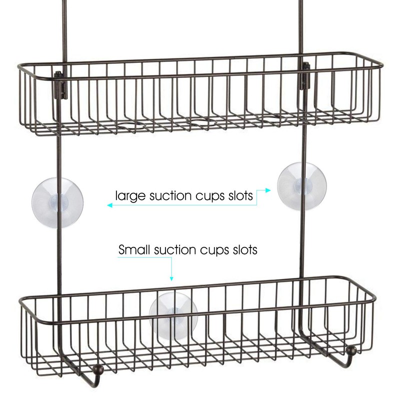 KUUQA 16Pcs Bathroom Shower Caddy Connectors Suction Cups