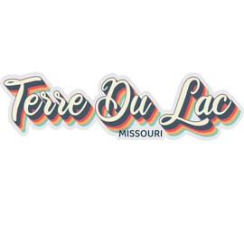 Terre Du Lac Missouri Souvenir 2-Inch Vinyl Decal Sticker 3D Design 2-Inch|Sticker