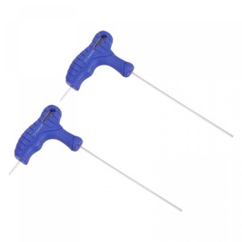 sourcing map 1.5mm Hex Key T-Handle Dual End Wrench Spanner, Metric CR-V Steel 2 Pcs