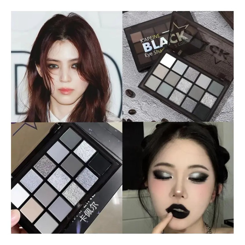 Paleta De Sombras 15 Colores Mate Ahumado Festivo