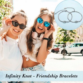 EYQV Friendship Gifts for Women, Infinity Knot Bracelets Friendship Bracelet for Women Girls, Best Friend Birthday Graduation Christmas Gifts