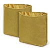 Realand 2 Pack Dump Pouch Roll Up Drawstring Magazine Pouch Tactical Belt Foldable Dump Bag Drop Bag Khaki