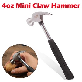 4 oz 160 mm Mini Claw Hammer Rubber Grip for Removing Home Carpet Wall Nails, Children and Students