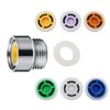 7PCS Shower Flow Reducer Limiter Set,Control Valves Shower Water Flow