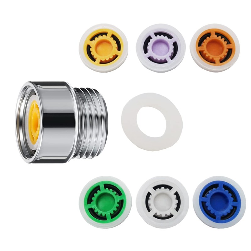 7PCS Shower Flow Reducer Limiter Set,Control Valves Shower Water Flow